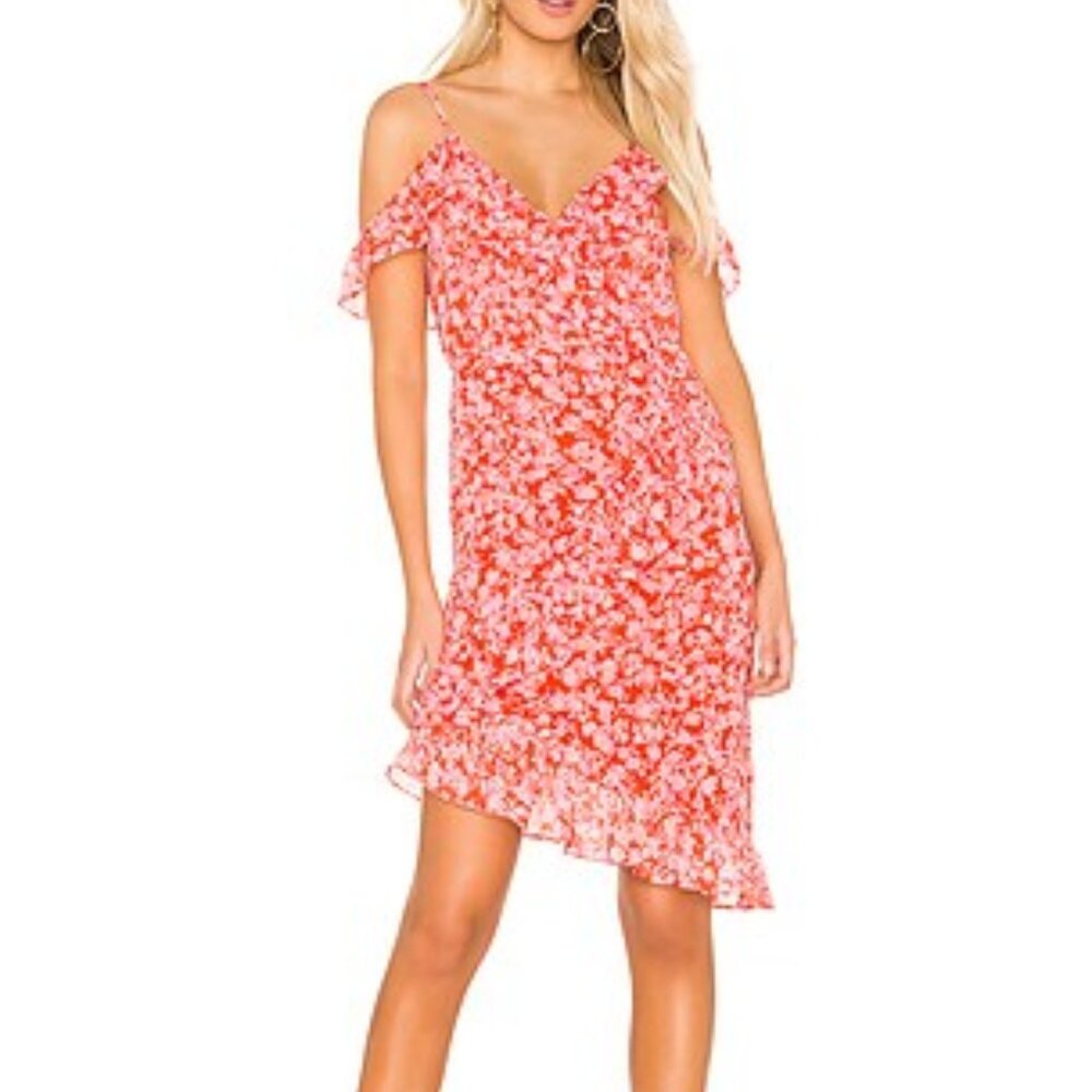 Lovers and Friends Pink/Red Mini Dress